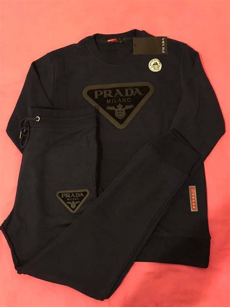 prada men jumper|Prada tracksuit men's uk.